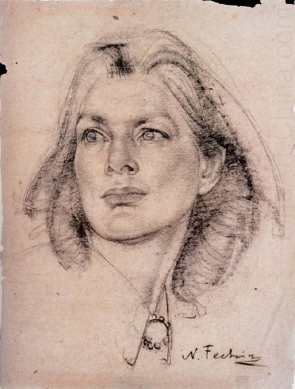 Portrait of lady, Nikolay Fechin